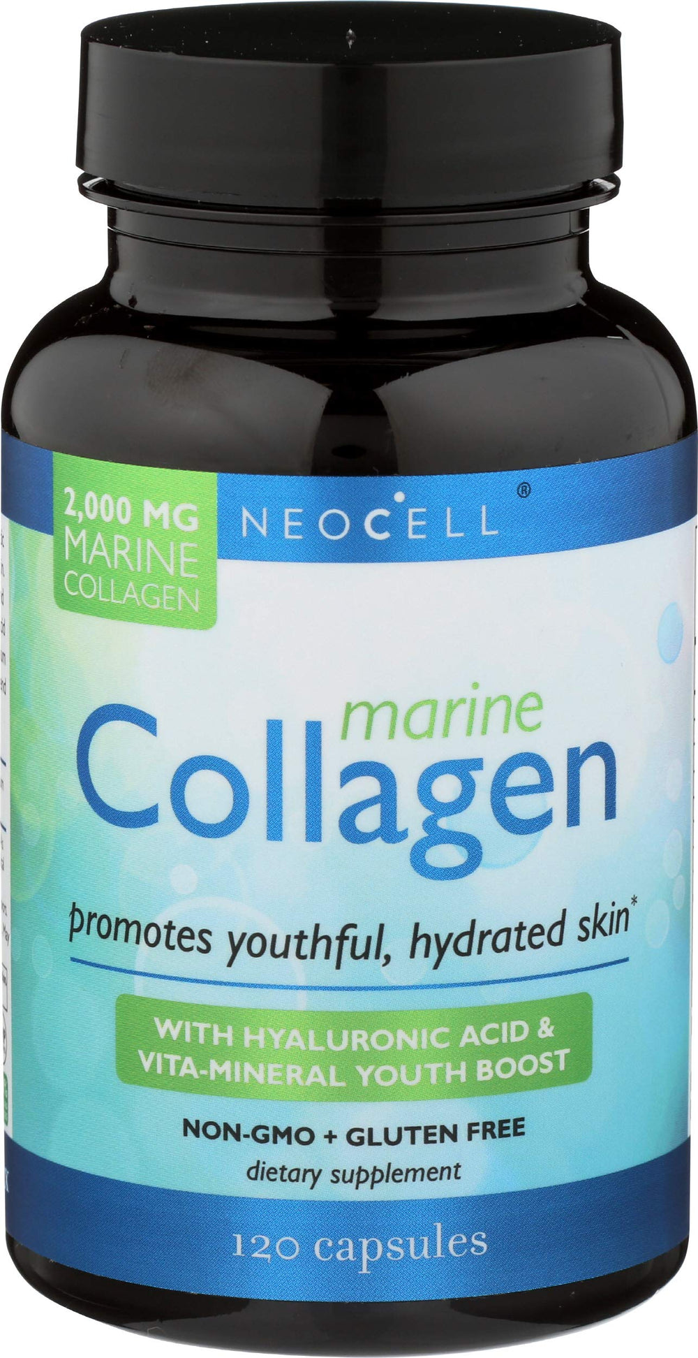 NeoCell Fish Collagen Plus bottle front view for daily beauty support.