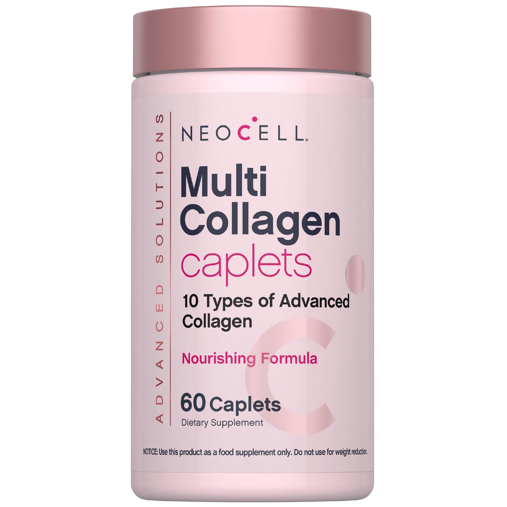 NeoCell Multi Collagen Peptides bottle caplets for daily beauty support.