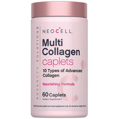 NeoCell Multi Collagen Peptides bottle caplets for daily beauty support.