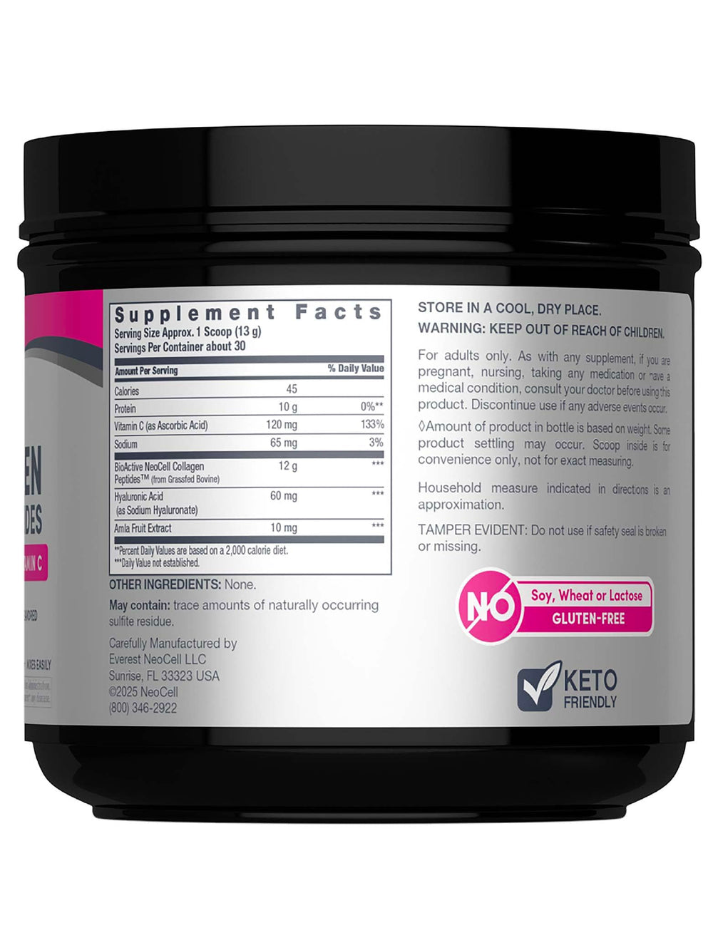 NeoCell collagen peptides scoop for easy daily serving and consistent use