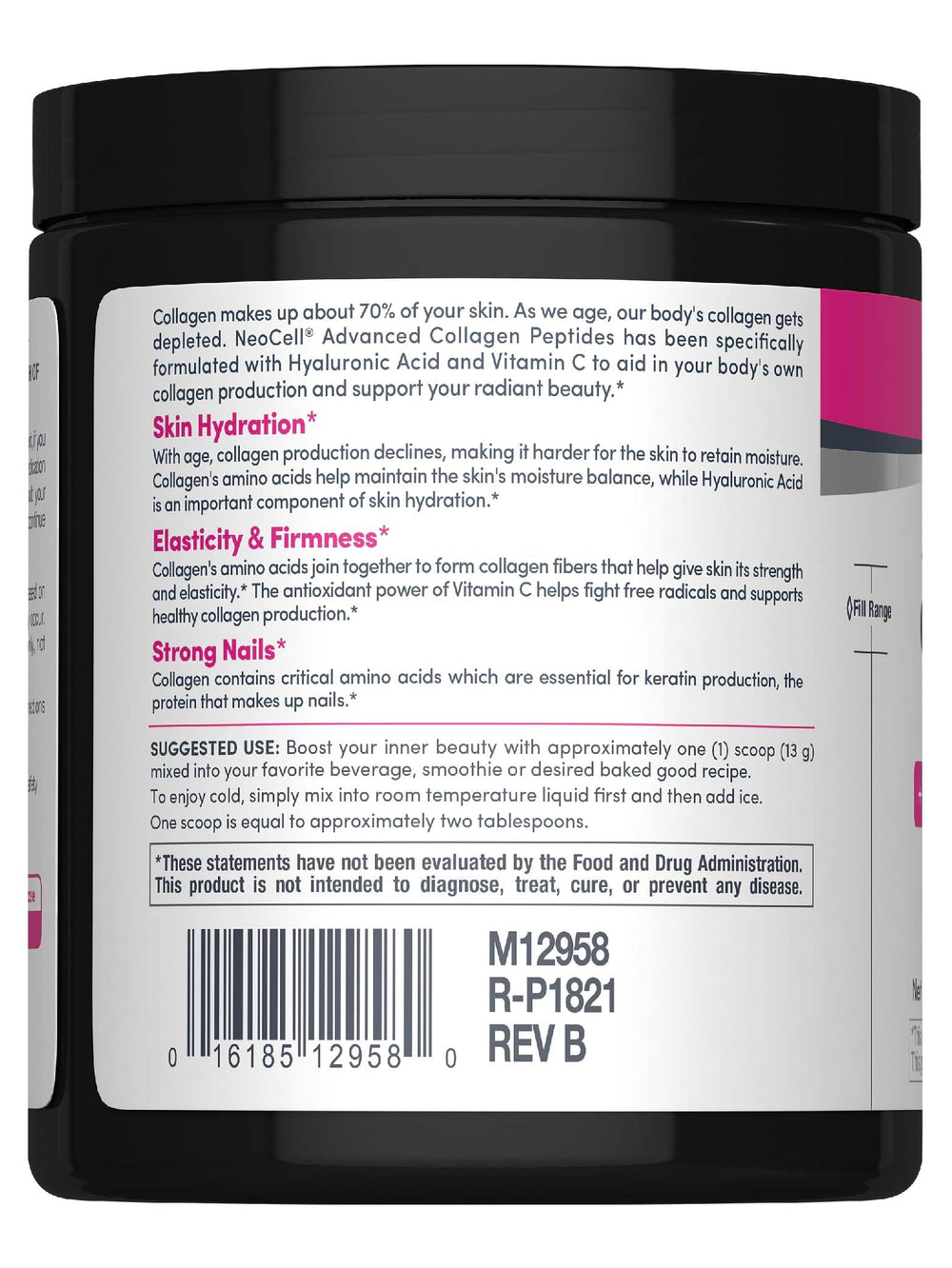 NeoCell Super Collagen Plus powder dissolving in water