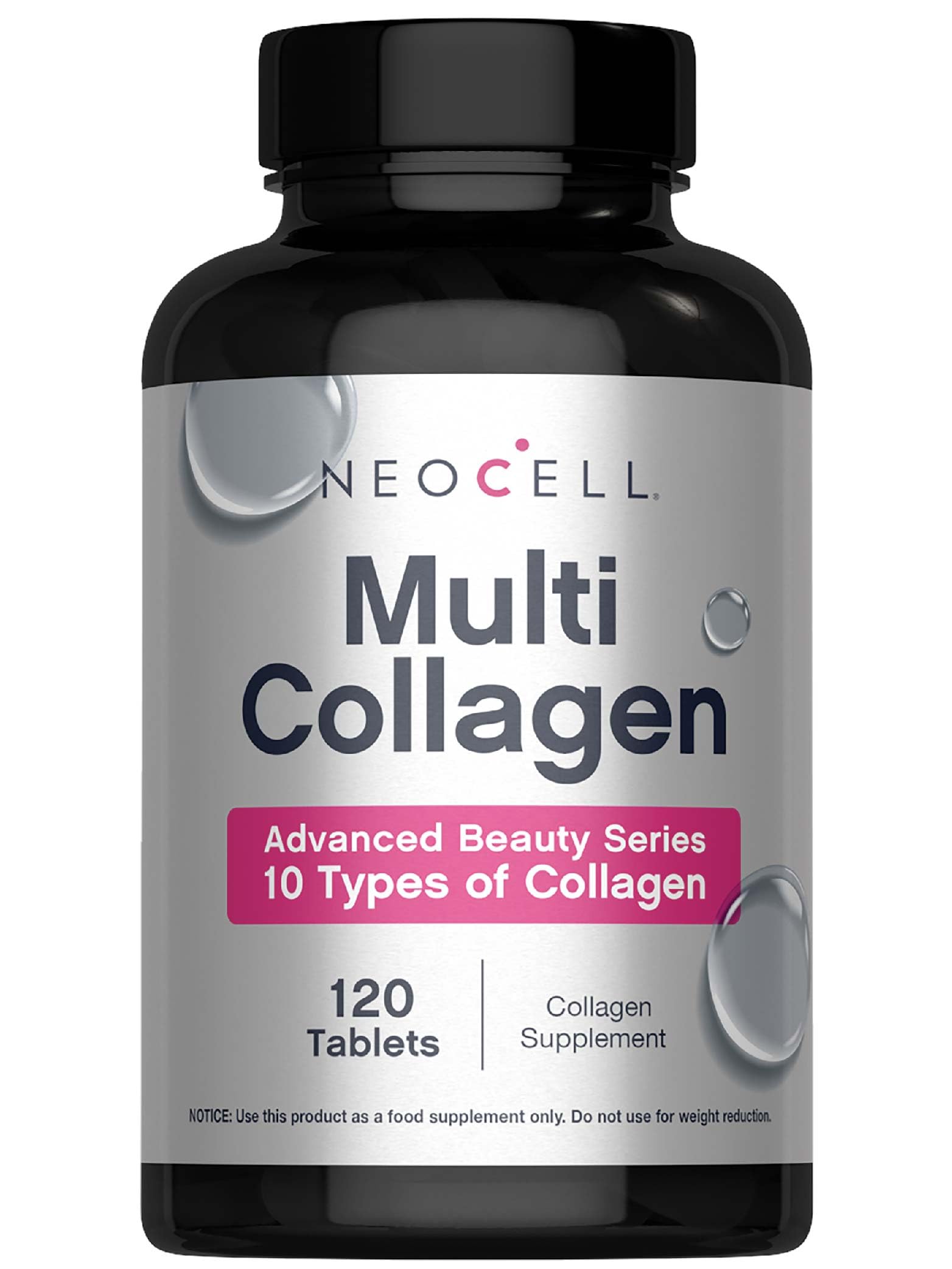 NeoCell Super Multi Collagen bottle showing daily skin and nails support