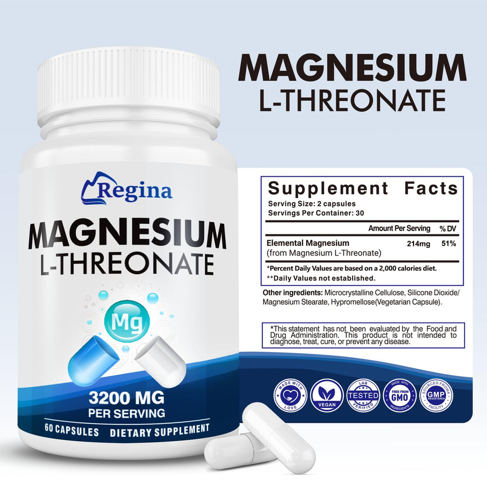 NEOGLI Neuro Magnesium L-Threonate capsules being poured conveys convenient daily dose for memory focus.