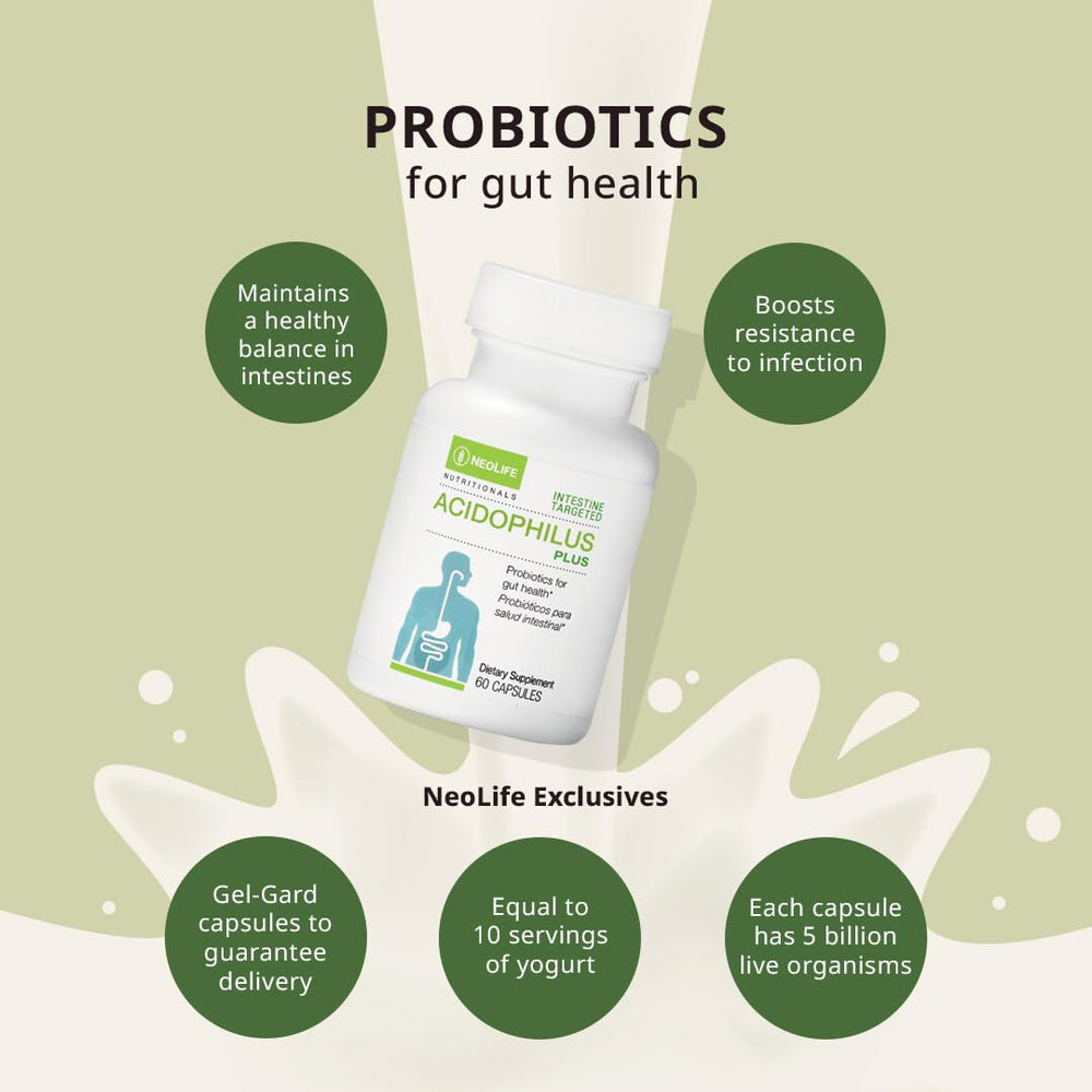 NeoLife Acidophilus Plus refrigeration note to preserve potency.