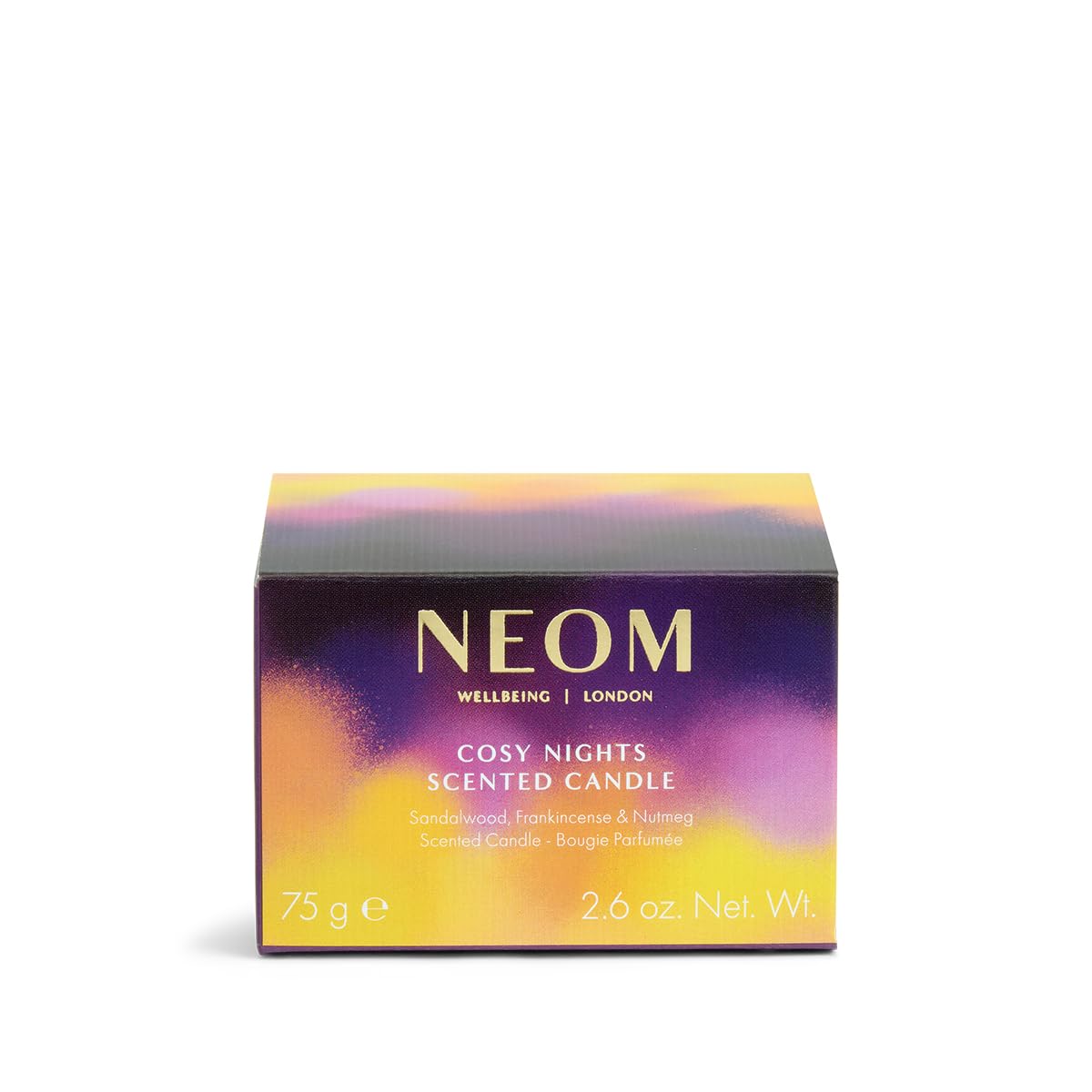Neom Cosy Nights Travel Candle creates a relaxing ambience for winter nights.