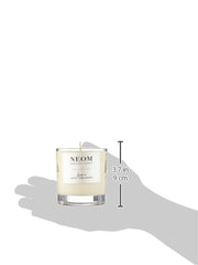 Neom Feel Refreshed wax detail emphasizing natural materials and clean burn