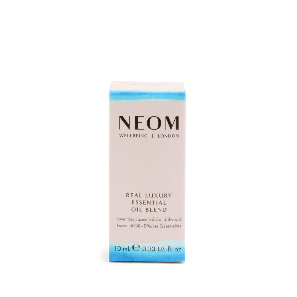 NEOM calm moment ambience shot highlights a tranquil space with fragrance.