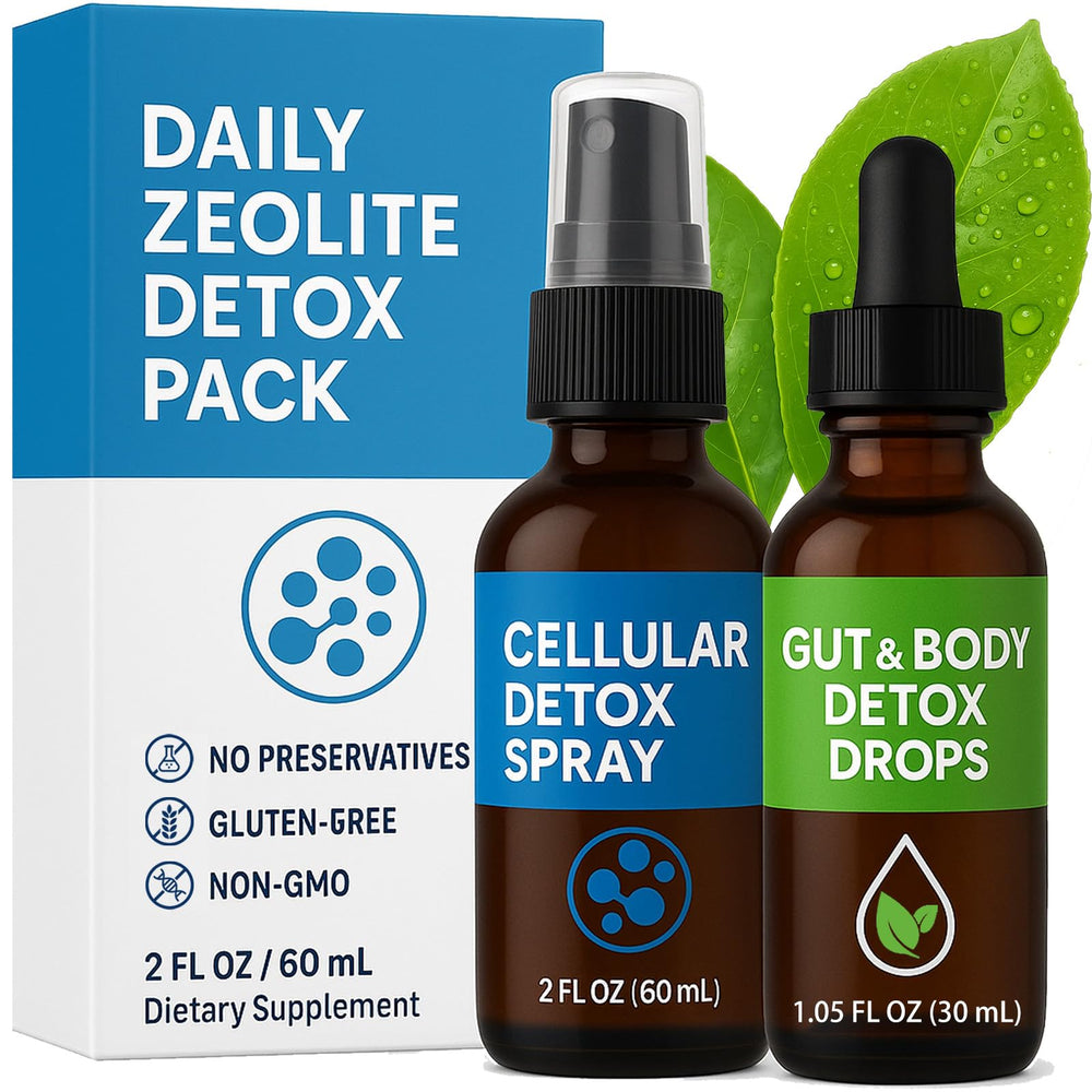 Neonomicon Zeolite Detox Spray bottle for convenient cellular cleansing and daily renewal.