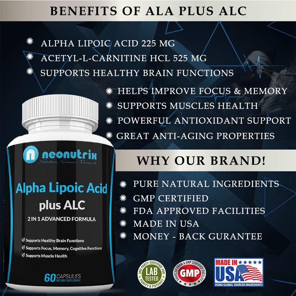 Neonutrix bottle-label closeup highlights antioxidant blend for brain and muscle support.