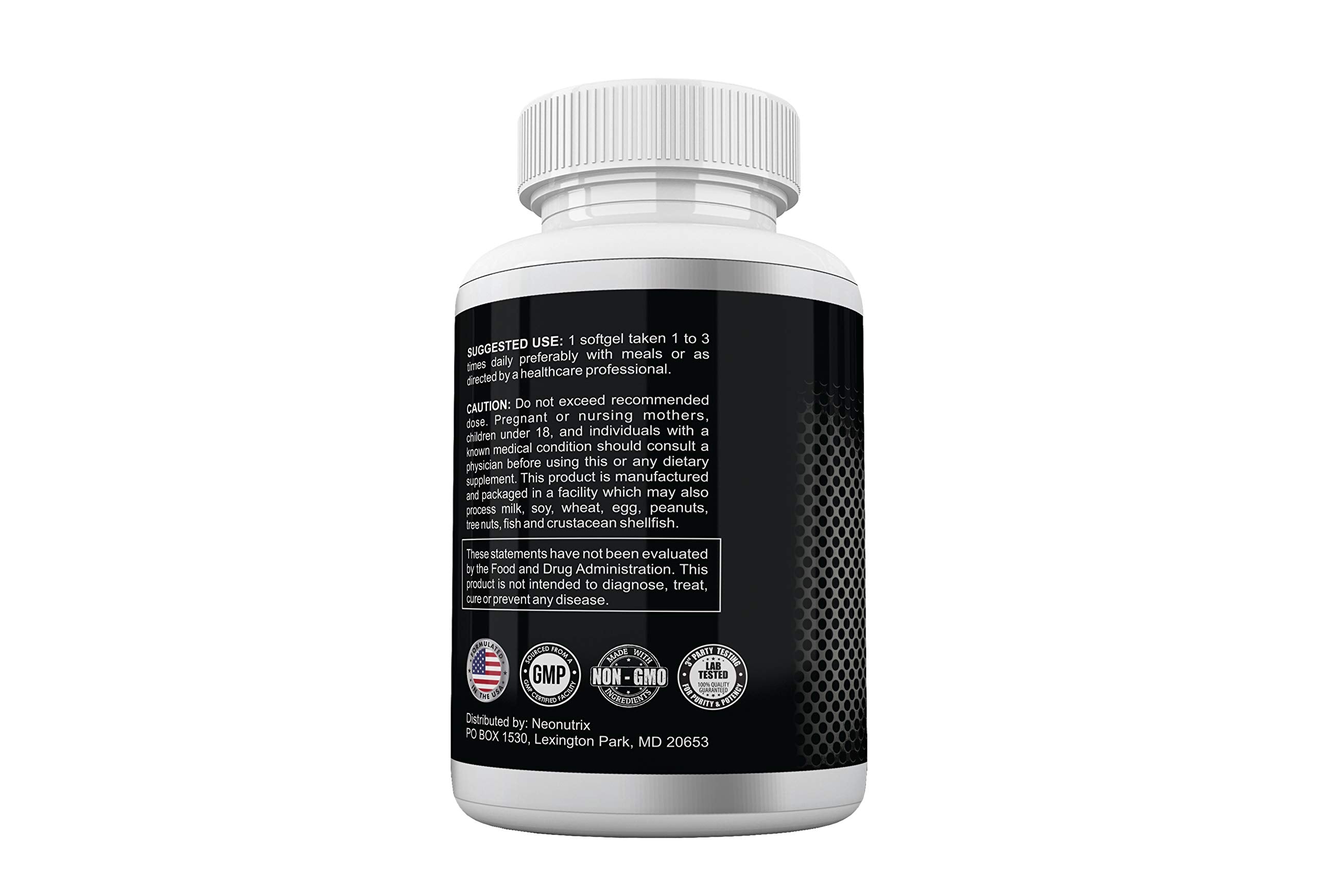 Neonutrix Made in USA seal, emphasizing domestic production quality.