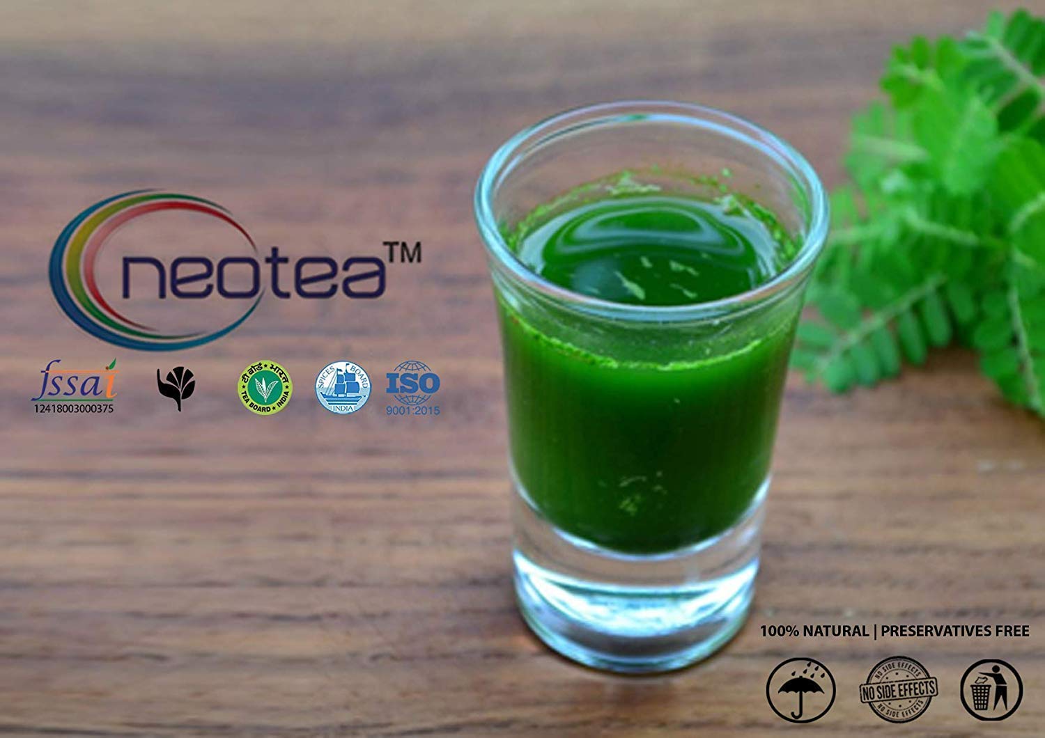 Neotea Bhumiamalaki powder in water for quick intake