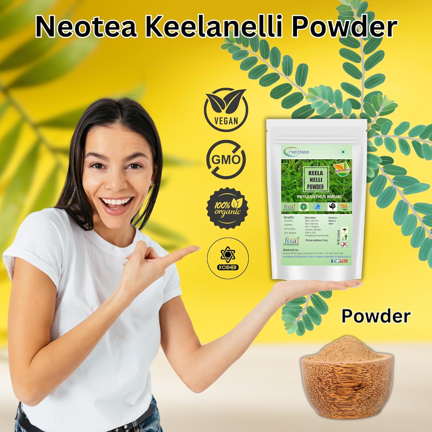 Neotea Bhumiamalaki powder texture signals purity