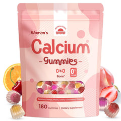 Nepeolithia Calcium Gummies for Women bottle front view for convenient daily intake