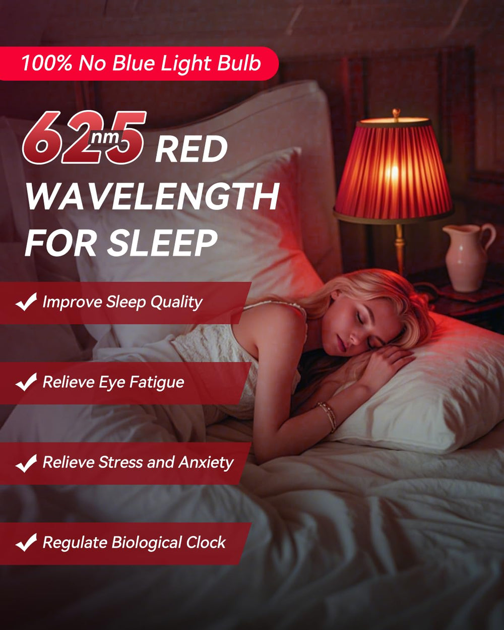 Neporal bedside reading light demonstrating clear, cozy illumination for late-night tasks.