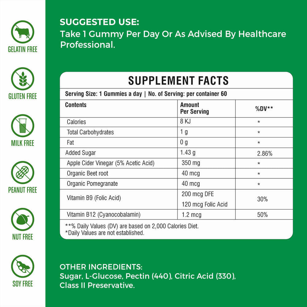 nETiXER vegan pectin gummy ingredients showcase dairy- and gluten-free formula.