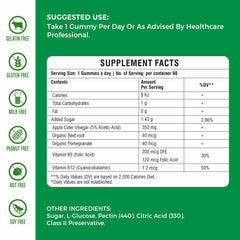 nETiXER vegan pectin gummy ingredients showcase dairy- and gluten-free formula.