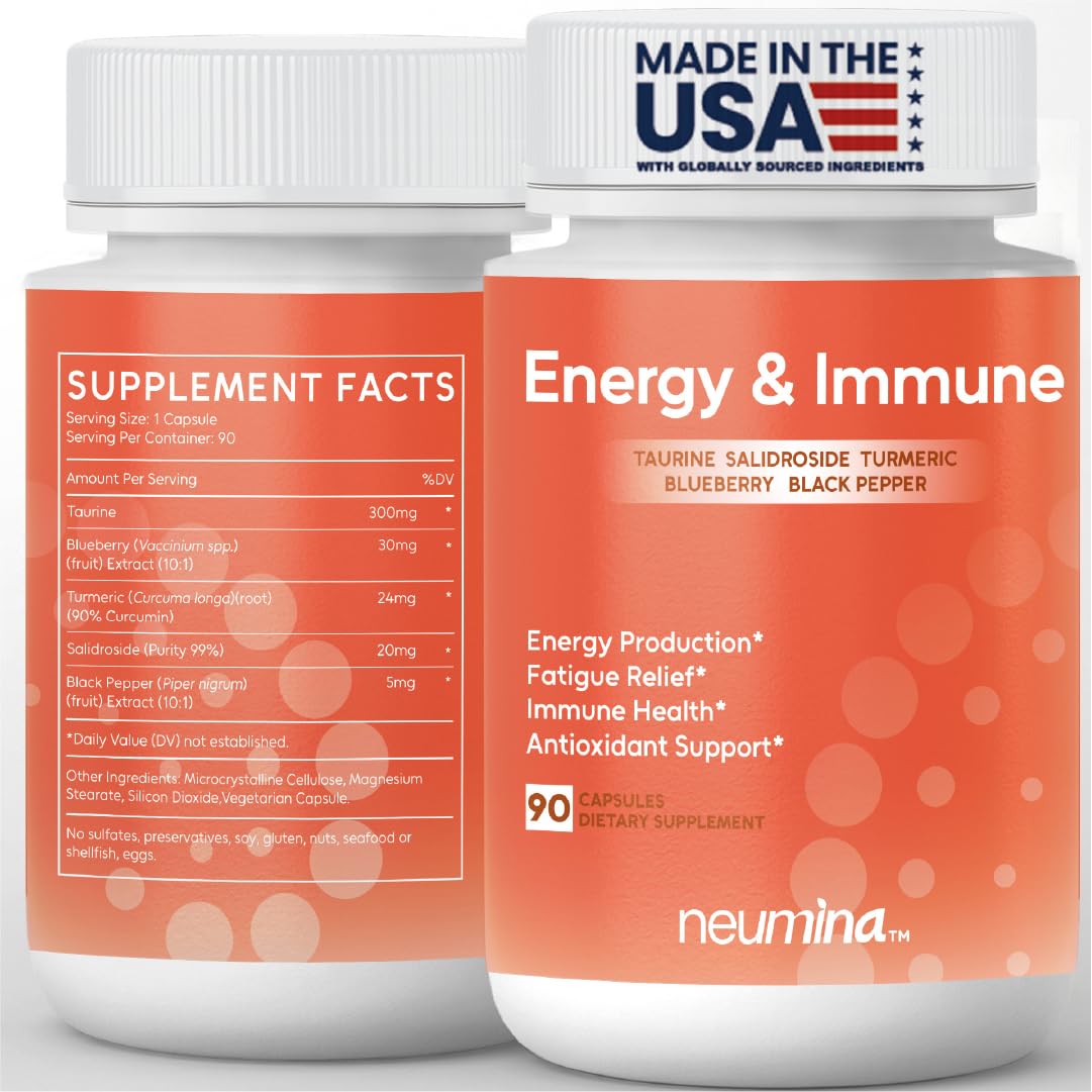 NEUMINA Women's Energy & Immune Complex bottle front ready for daily energy.