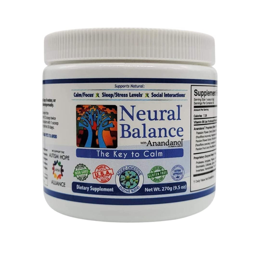 NEURAL BALANCE Anandanol bottle pour promotes calm focus during daily routines