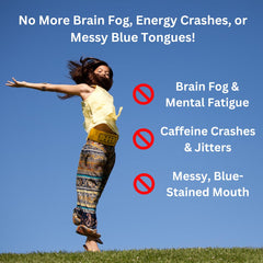 Neuro Blue capsules close-up highlights smooth texture and premium ingredient blend