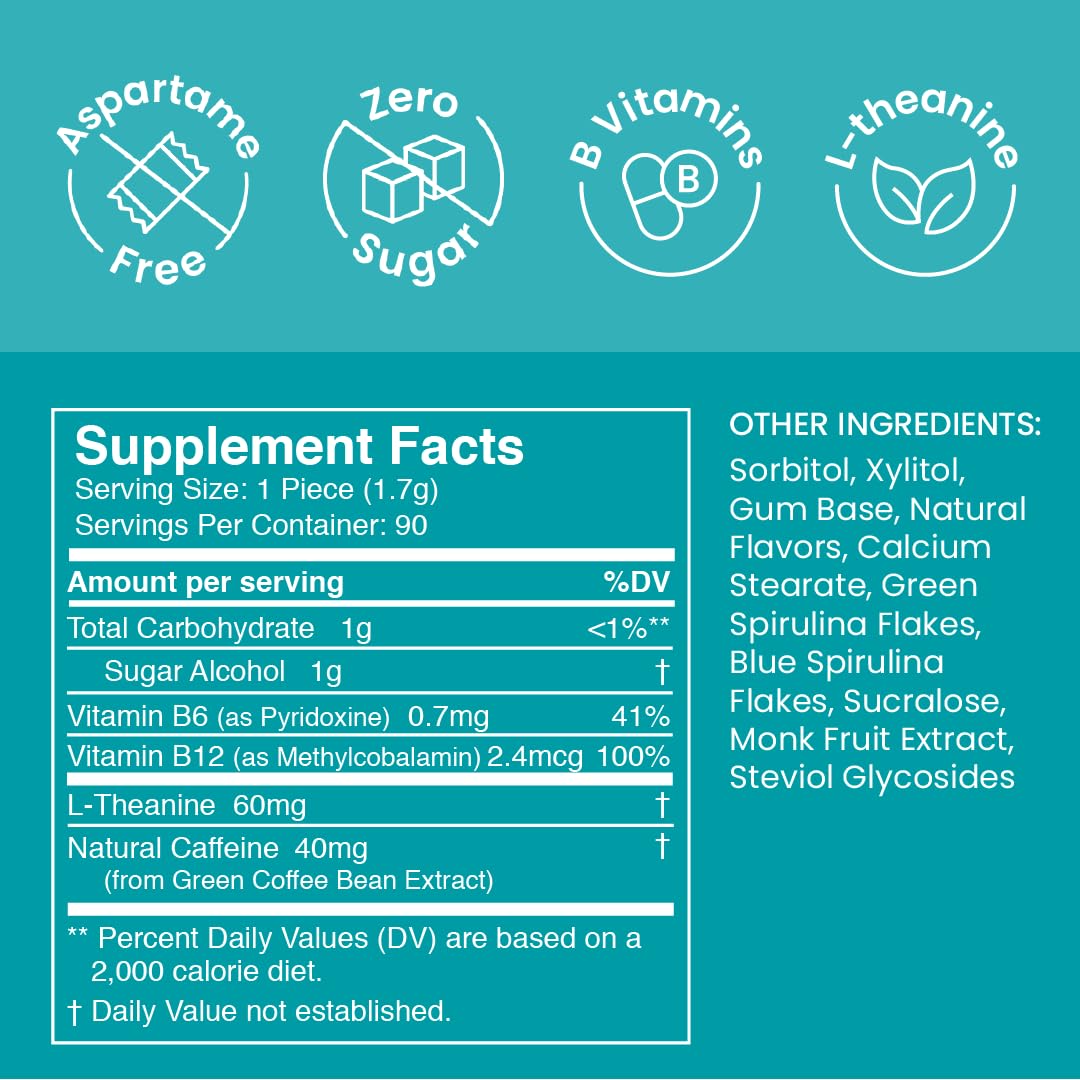 Close-up of Neuro Energy & Focus Mints texture for smooth breath and alertness.