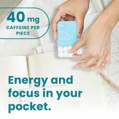 Neuro mints close-up highlighting L-Theanine for calm alertness.