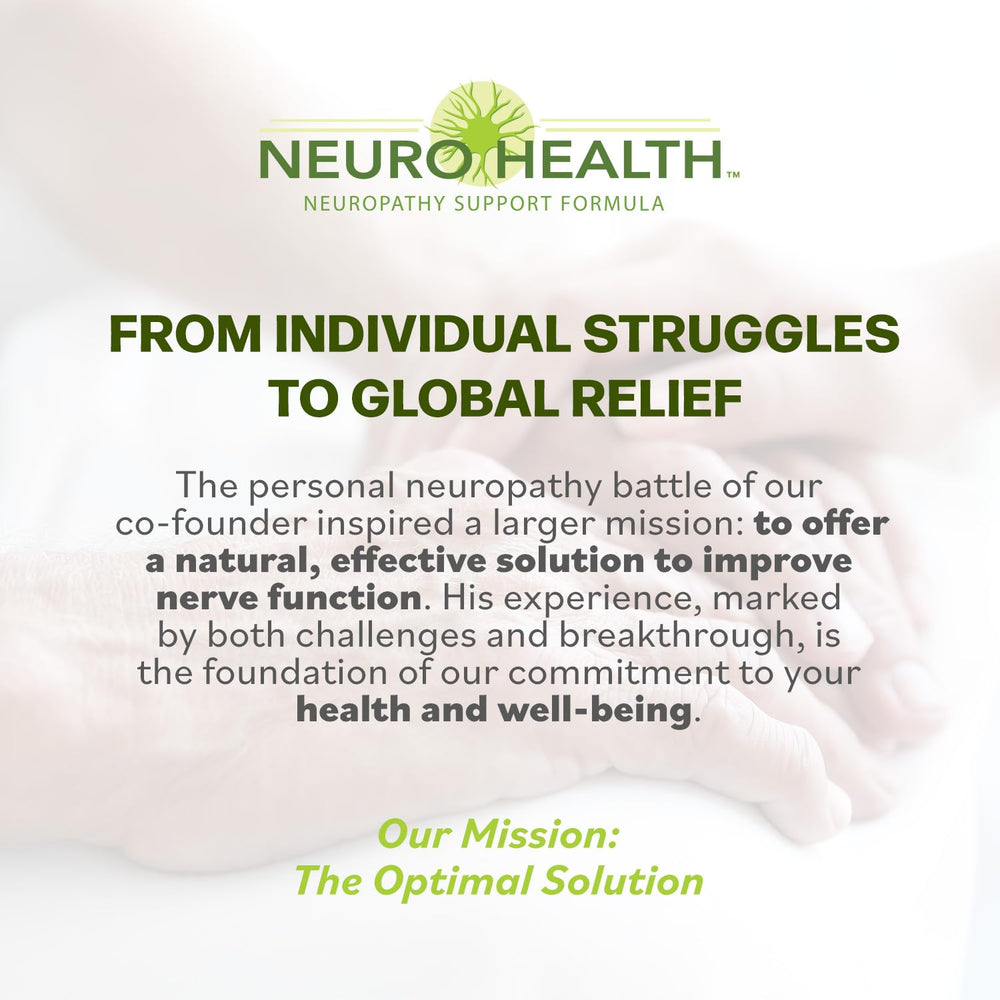Lifestyle imagery shows an active person benefiting from Neuro Health use.