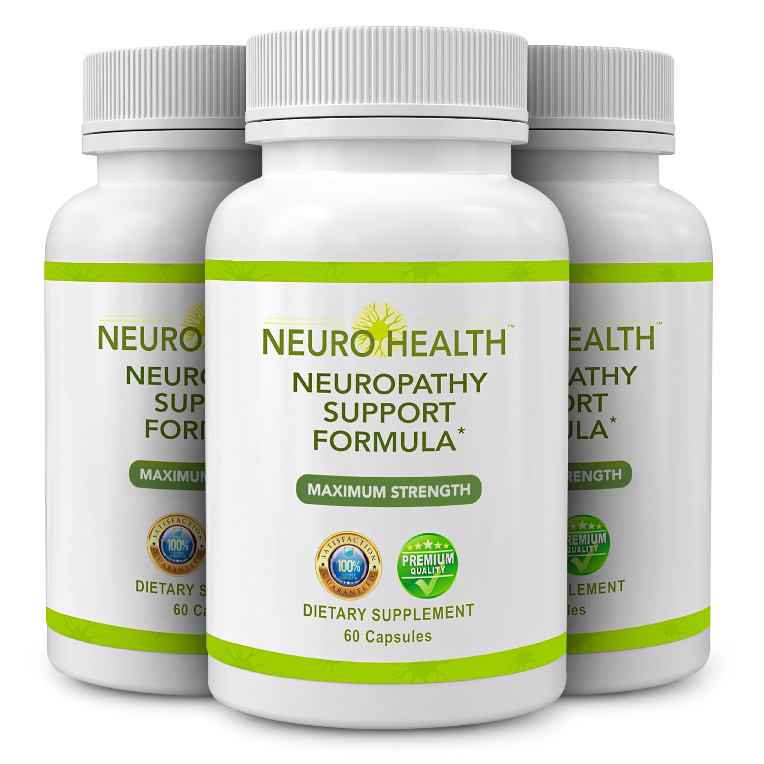Neuro Health bottle pour demonstrates easy daily use for ongoing nerve support.