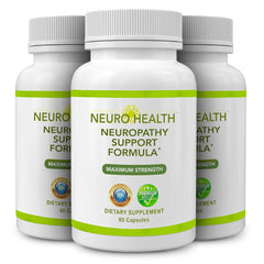 Neuro Health bottle pour demonstrates easy daily use for ongoing nerve support.