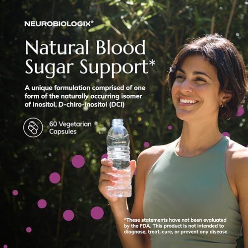 Closeup of Neurobiologix D-Chiro Inositol capsules for daily energy.