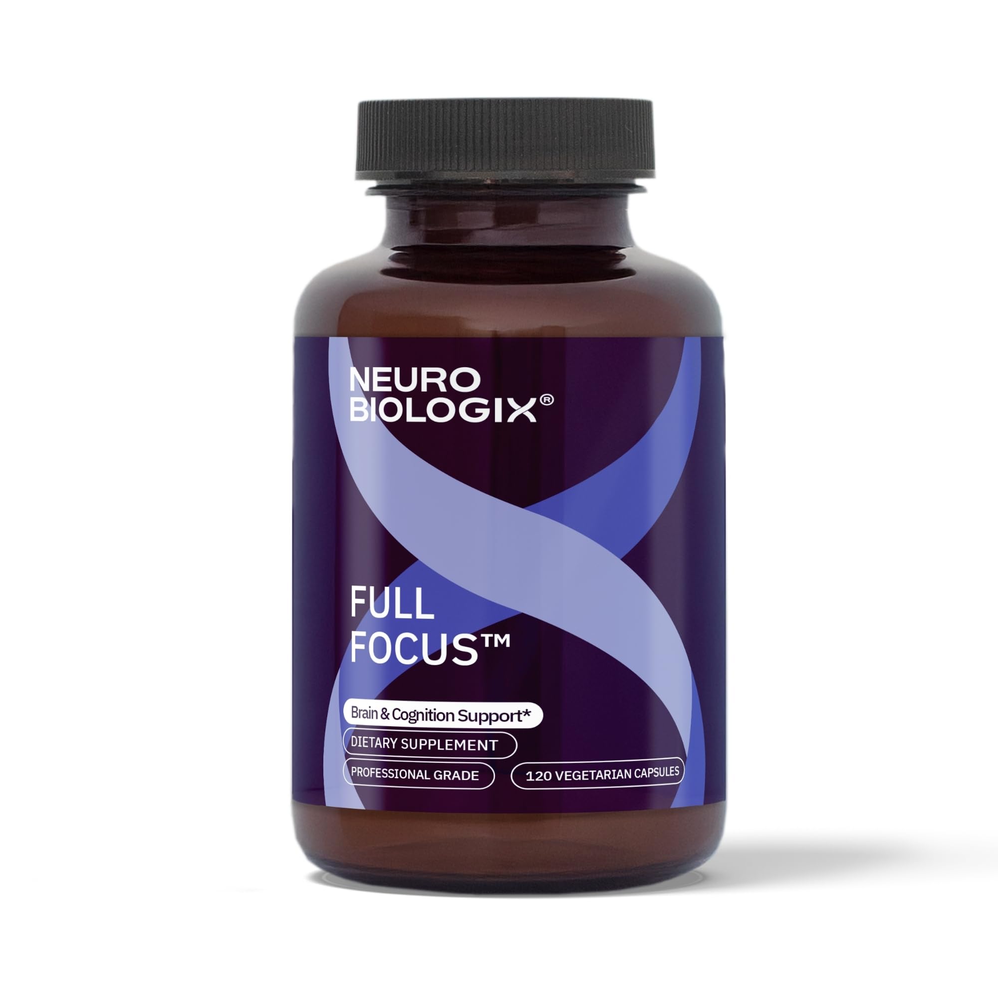 Neurobiologix Full Focus bottle front view for daily focus support.