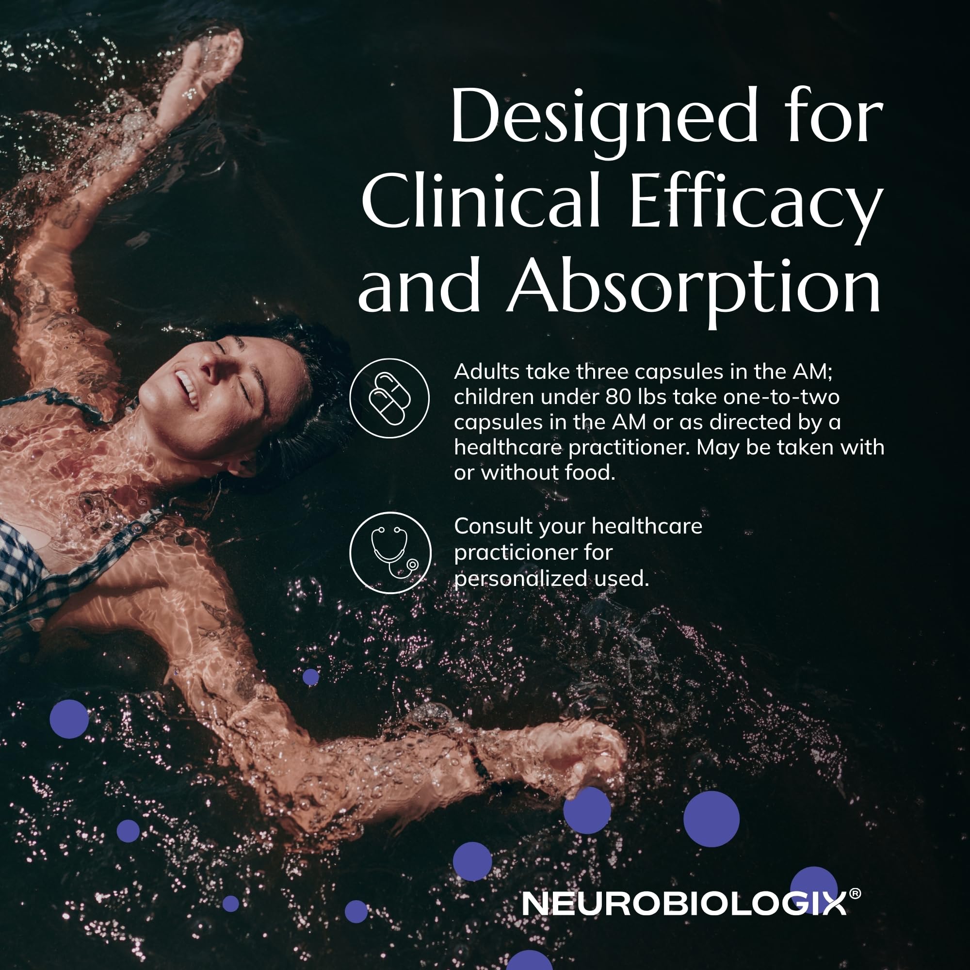GMP-certified facility badge associated with Neurobiologix Full Focus production.