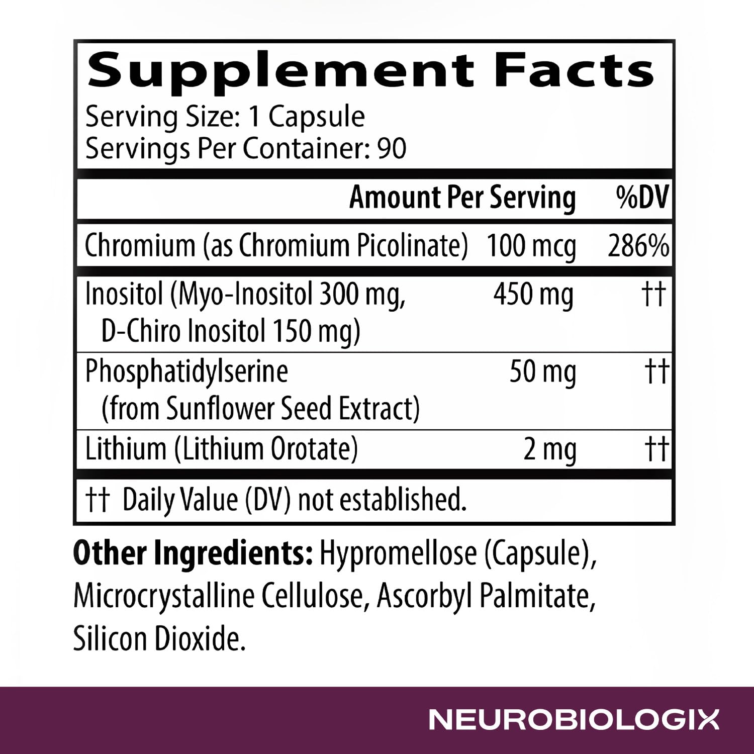 Non-GMO seal on Neurobiologix Metabolic Stimulator signals quality.