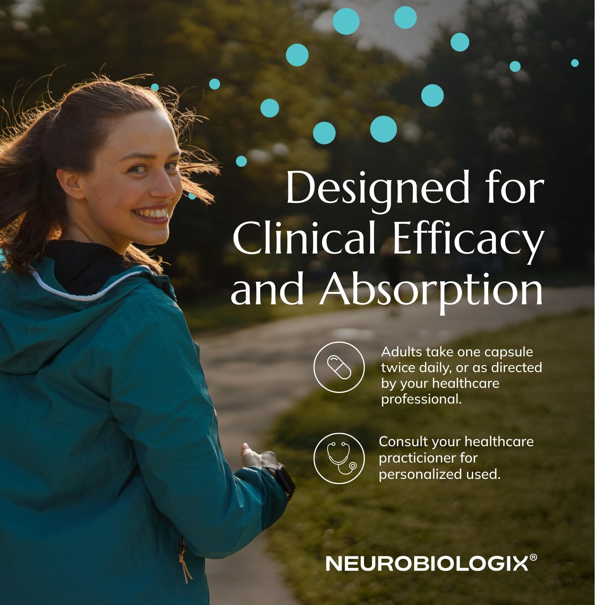 Lifestyle image of a wellness-focused individual using Neurobiologix Methyl Folate Plus