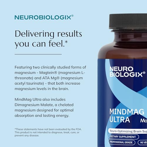 Neurobiologix MindMag Ultra bottle on desk suggests daytime cognitive support.