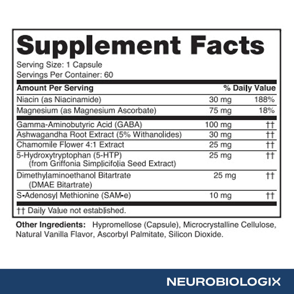 Neurobiologix Mood Plus capsules in daily-use setting for routine use