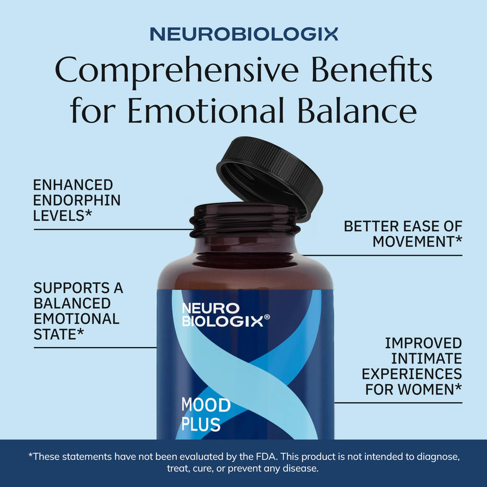 Neurobiologix Mood Plus daily ritual setup for calm focus