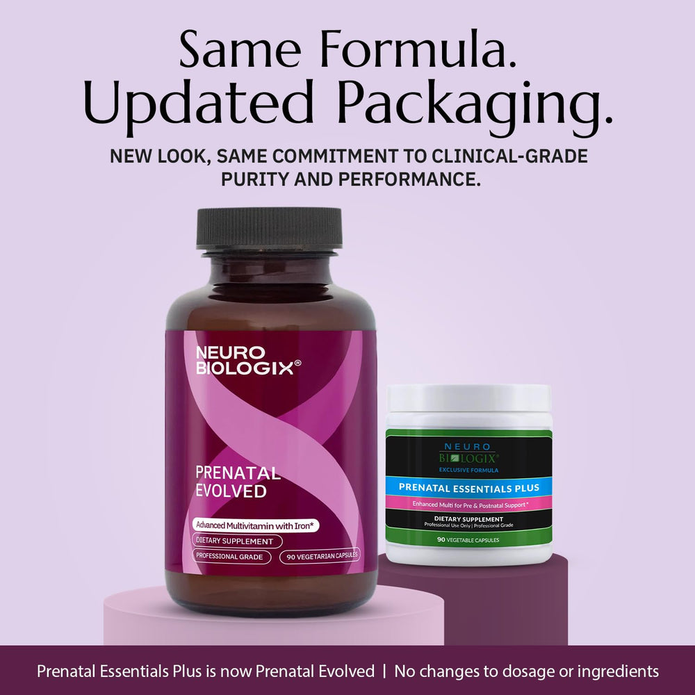 Pouring Neurobiologix Prenatal Evolved capsules for a simple daily routine