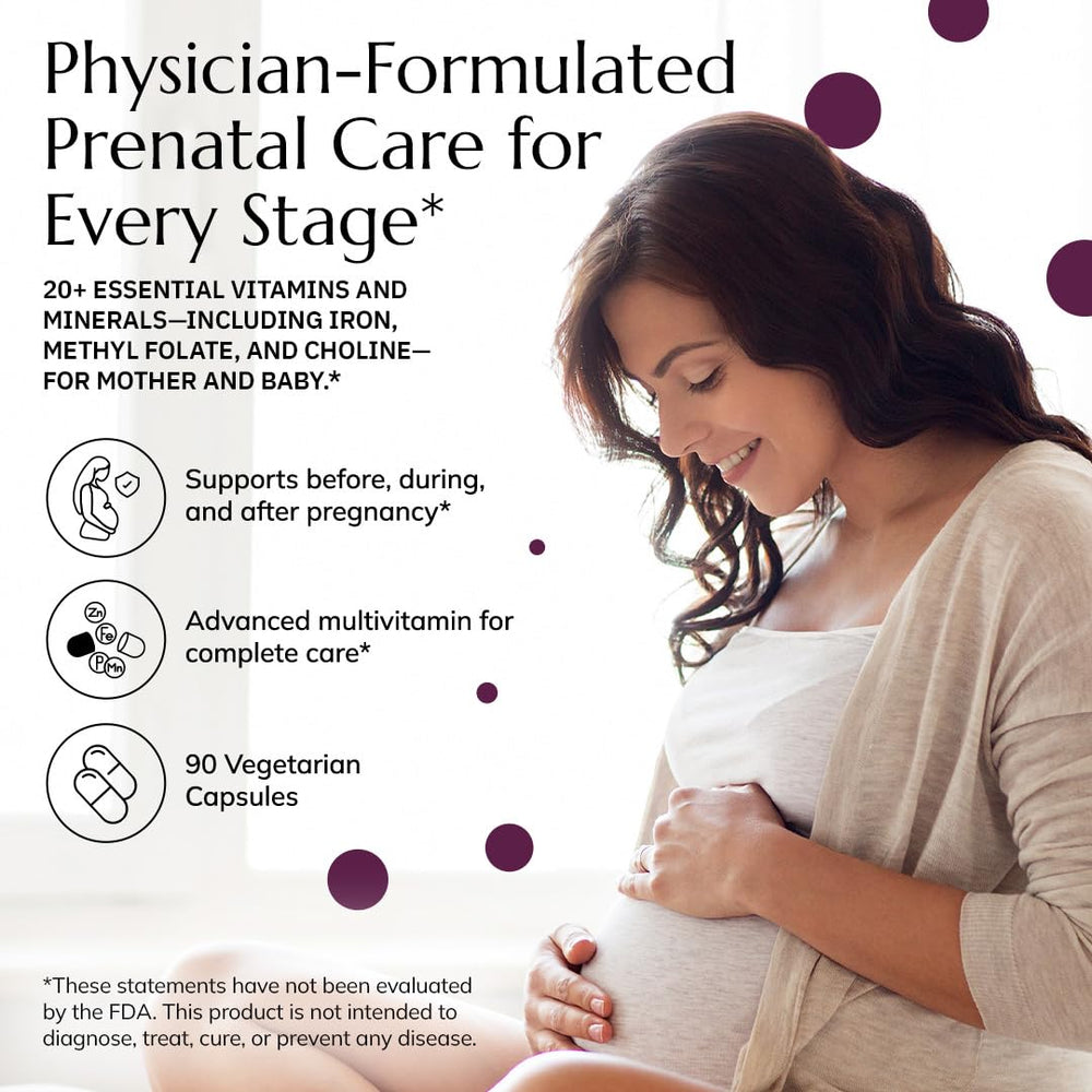 Label on Neurobiologix Prenatal Evolved highlighting methylated folate and choline