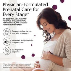 Label on Neurobiologix Prenatal Evolved highlighting methylated folate and choline