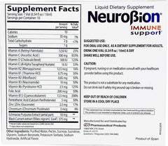 Close-up of Neurobion immune support vials highlighting B complex blend