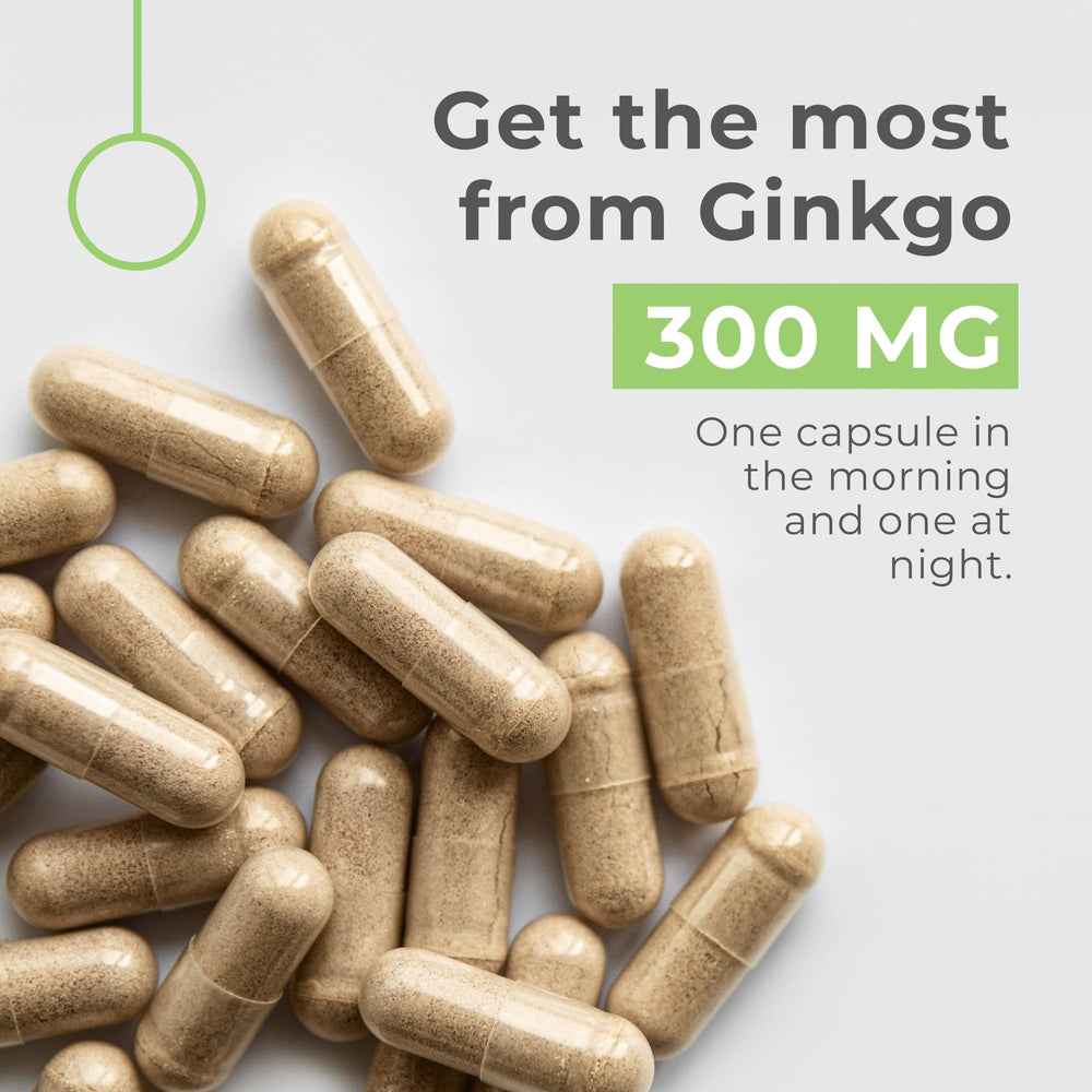 Neurogan ginkgo biloba capsules in hand for convenient daily use.