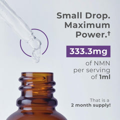 Wild berry flavor enhances daily use of Neurogan NMN Drops.