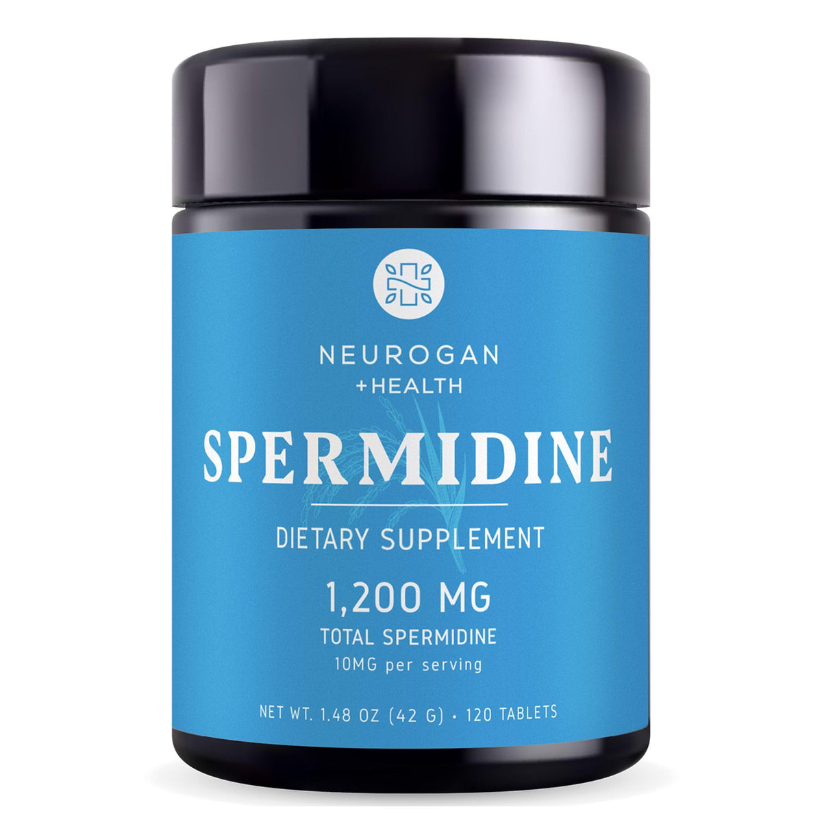 Neurogan Spermidine supplement bottle highlighting purity and potency for cellular support.