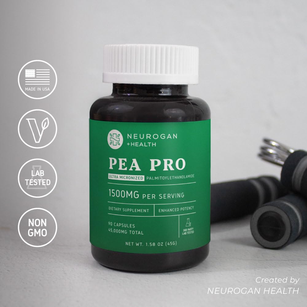 Third-party lab testing seal on Neurogan PEA supplement.