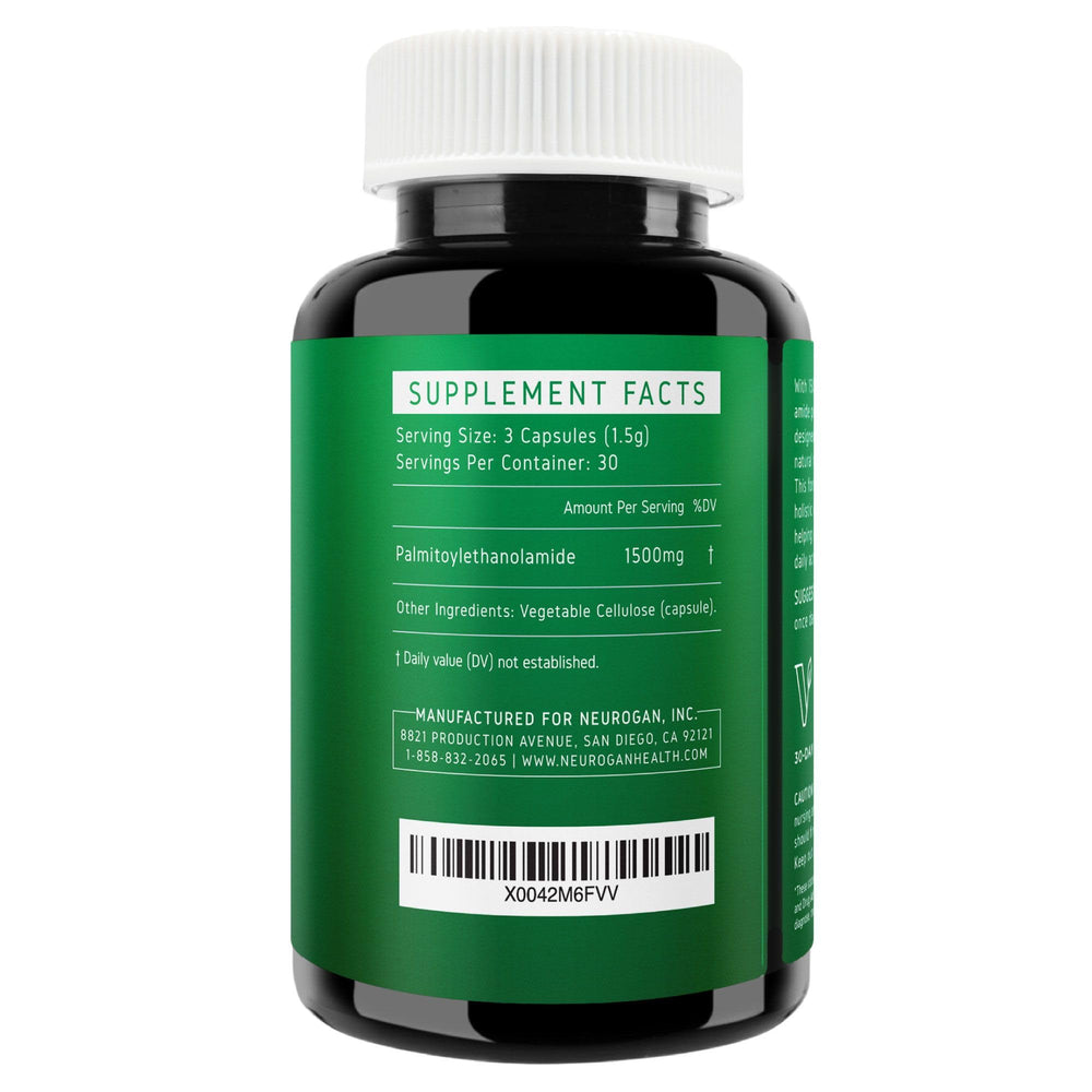 Neurogan PEA capsules demonstrate convenient, bioavailable daily support.
