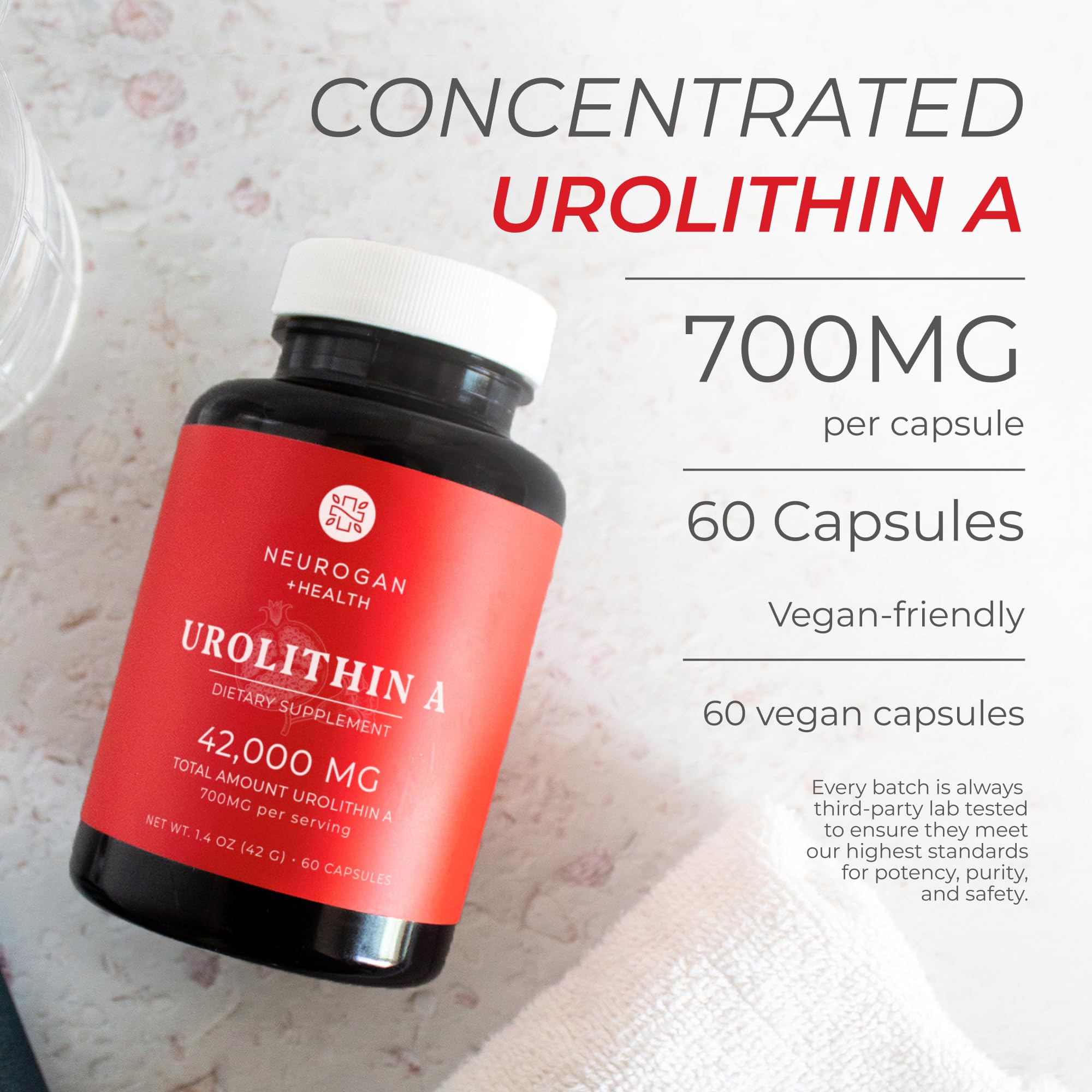 Neurogan Urolithin A daily-use packaging for easy routine