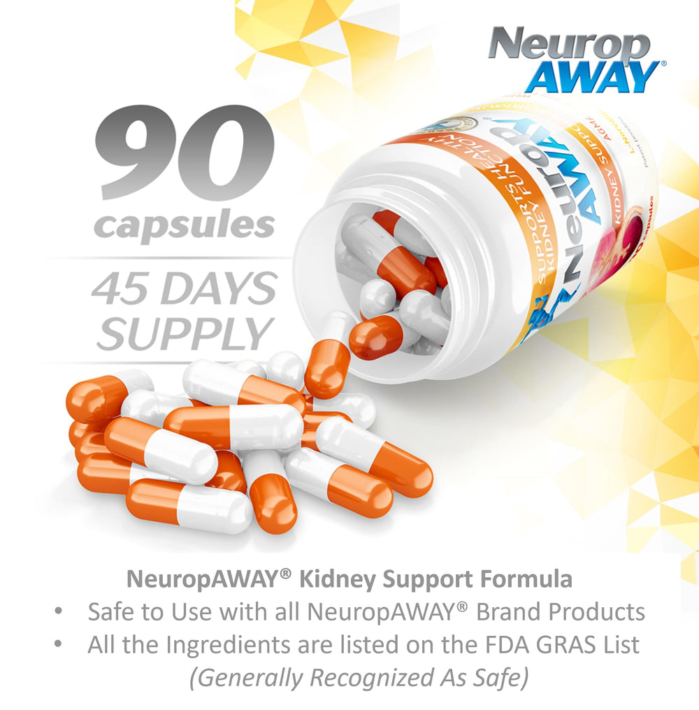 NeuropAWAY ingredients label highlights agmatine and amino acids.