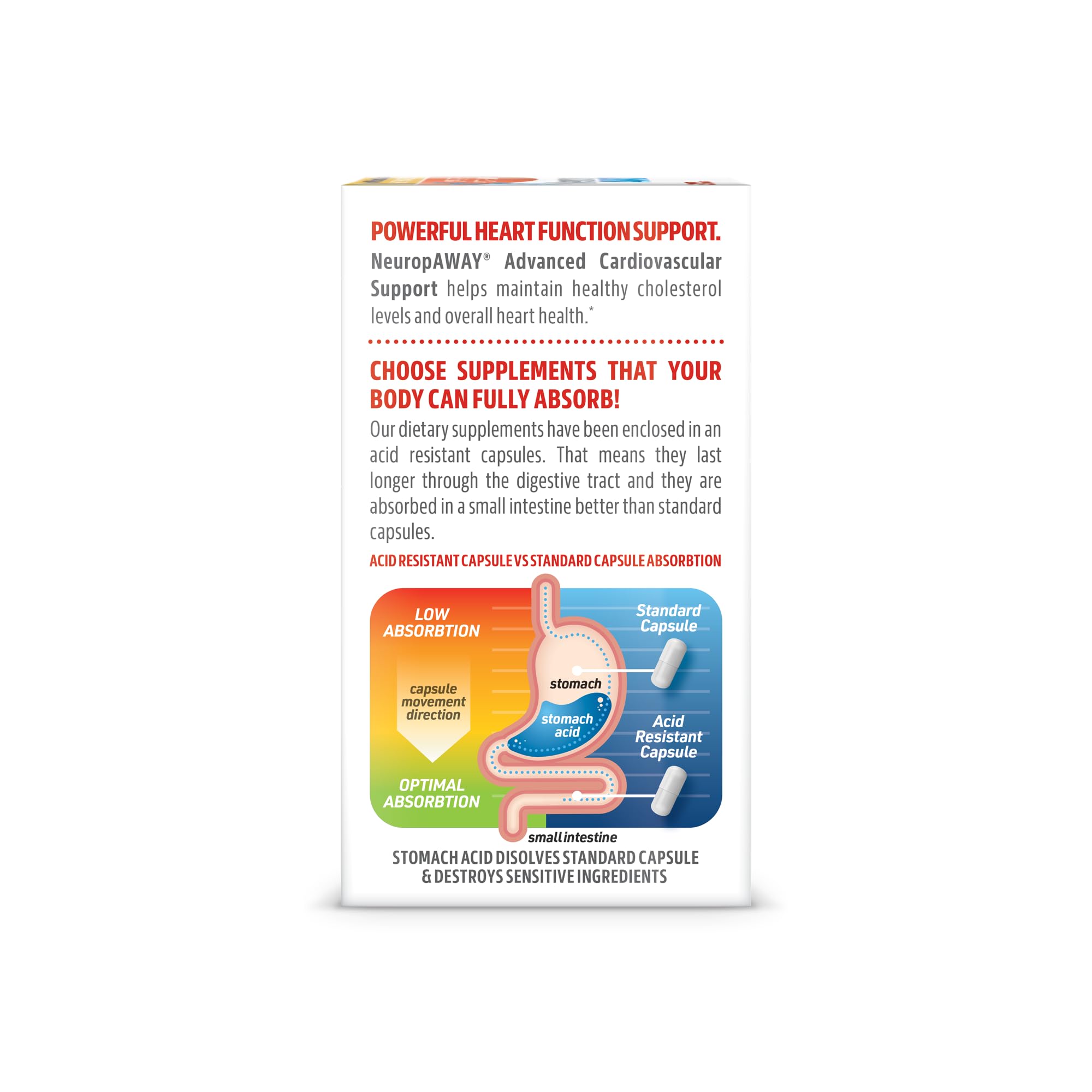 NeuropAWAY made in USA label emphasizes quality and third-party testing.