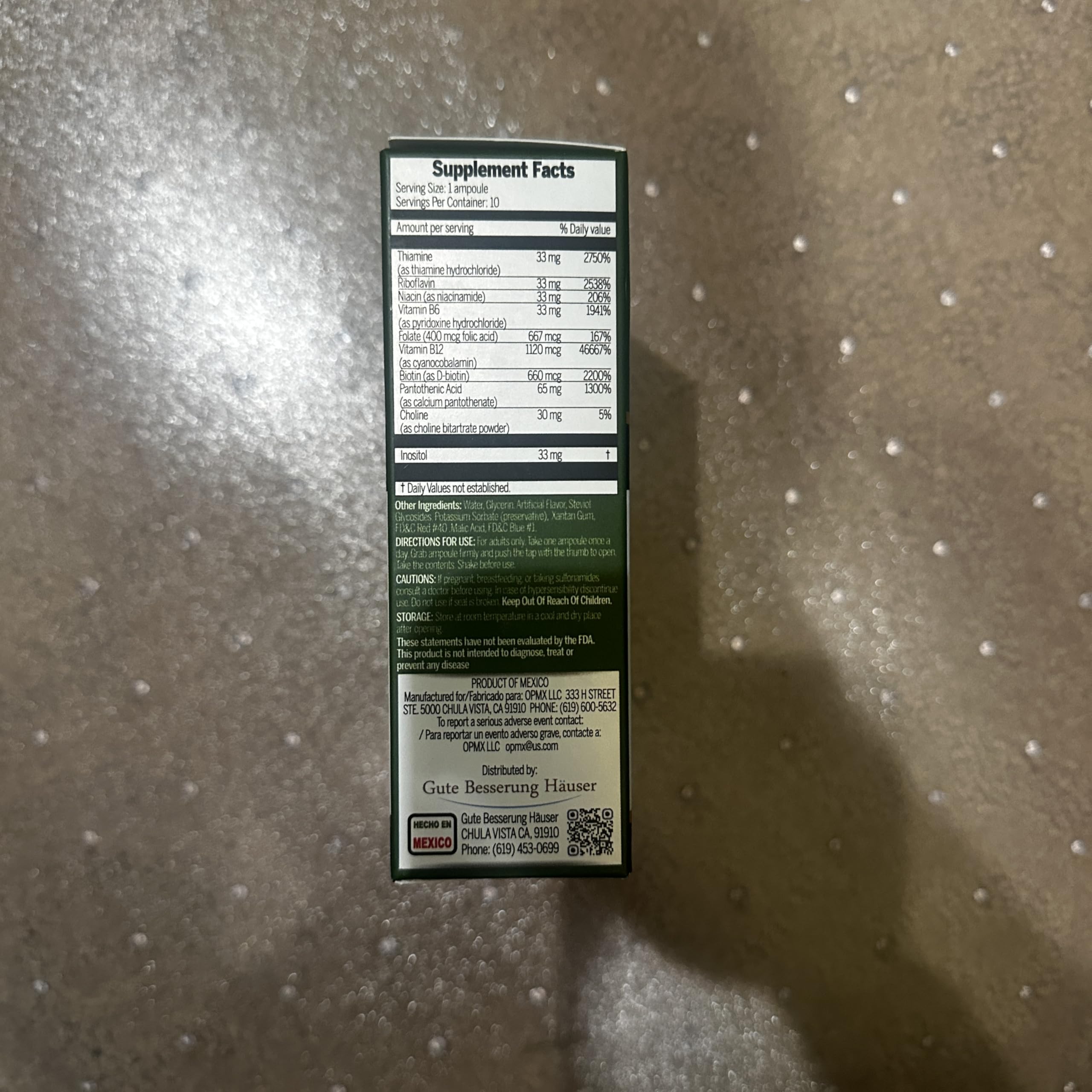 Neurovit ampoules collection of 10 provides convenient daily servings
