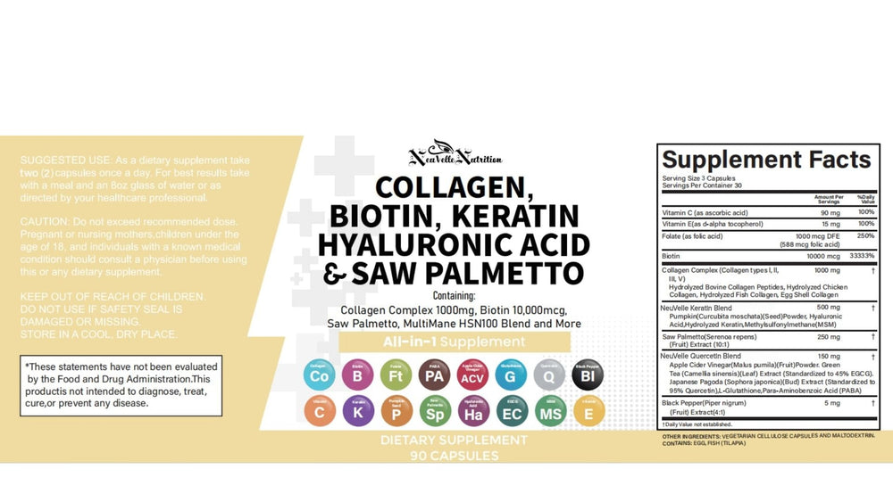 NeuVelleNutrition collagen pills 90-count capsules ready-to-use daily regimen